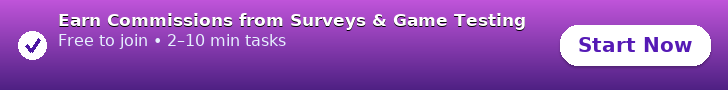 Earn Commissions from Surveys & Game Testing